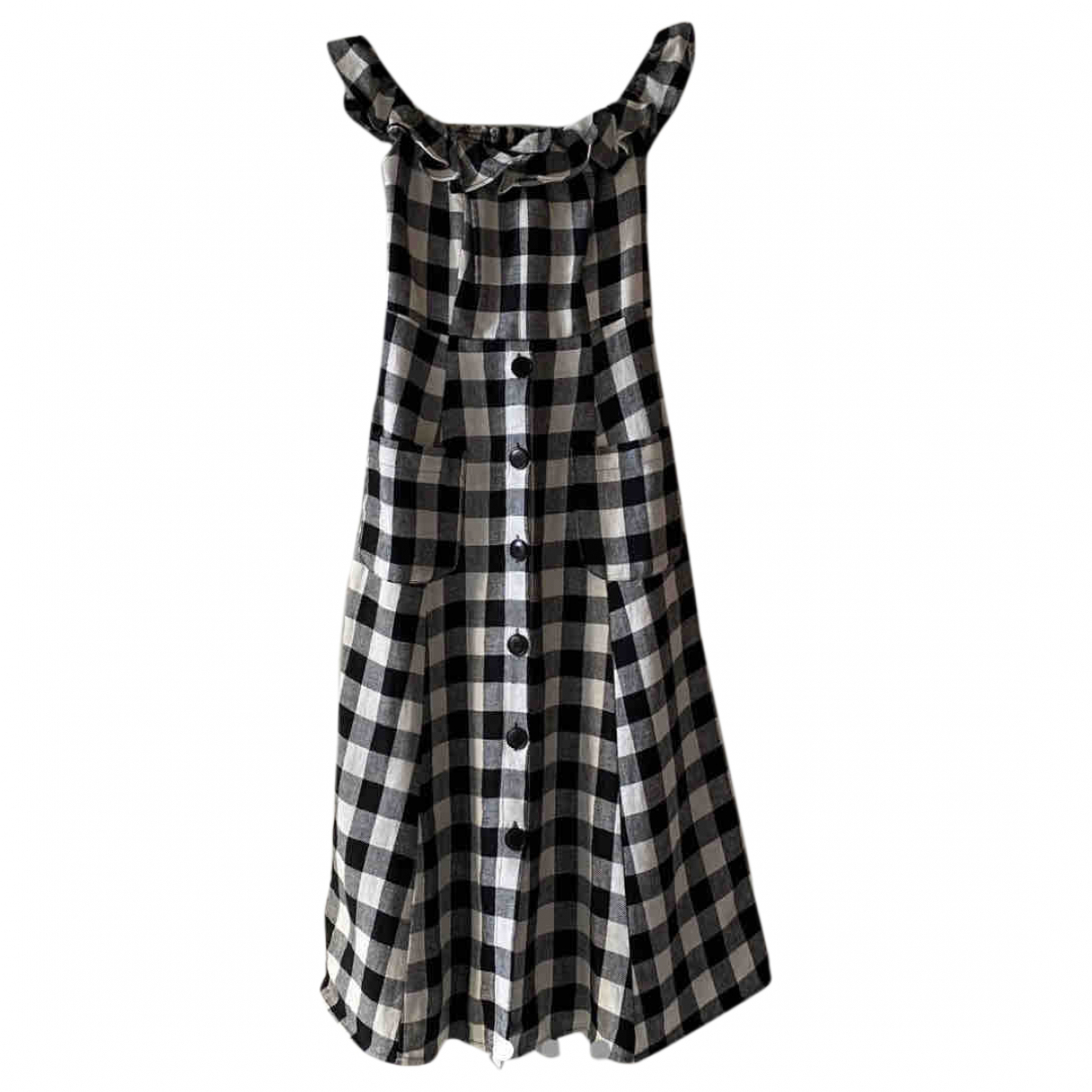 Linen mid-length dress Reformation 